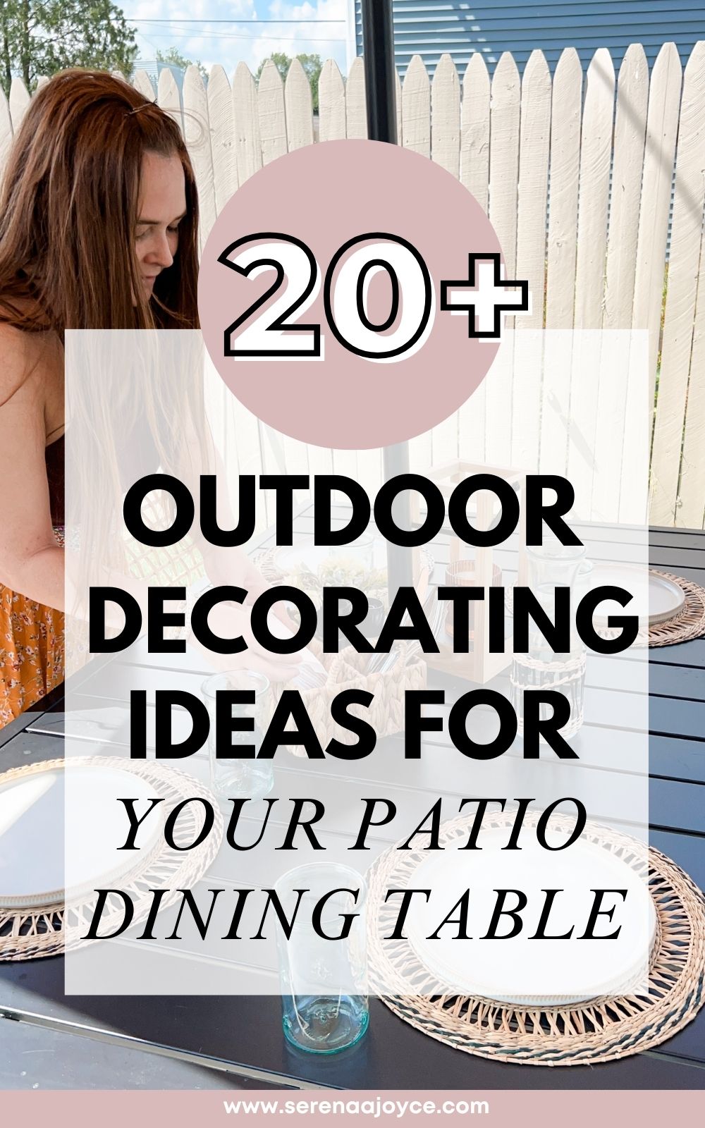 outdoor decorating ideas for patio table